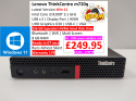 Lenovo ThinkCentre m720q i3 8100T 8gb 256gb Windows 11